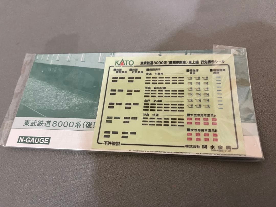 東武8000系　KATO 増結4両
