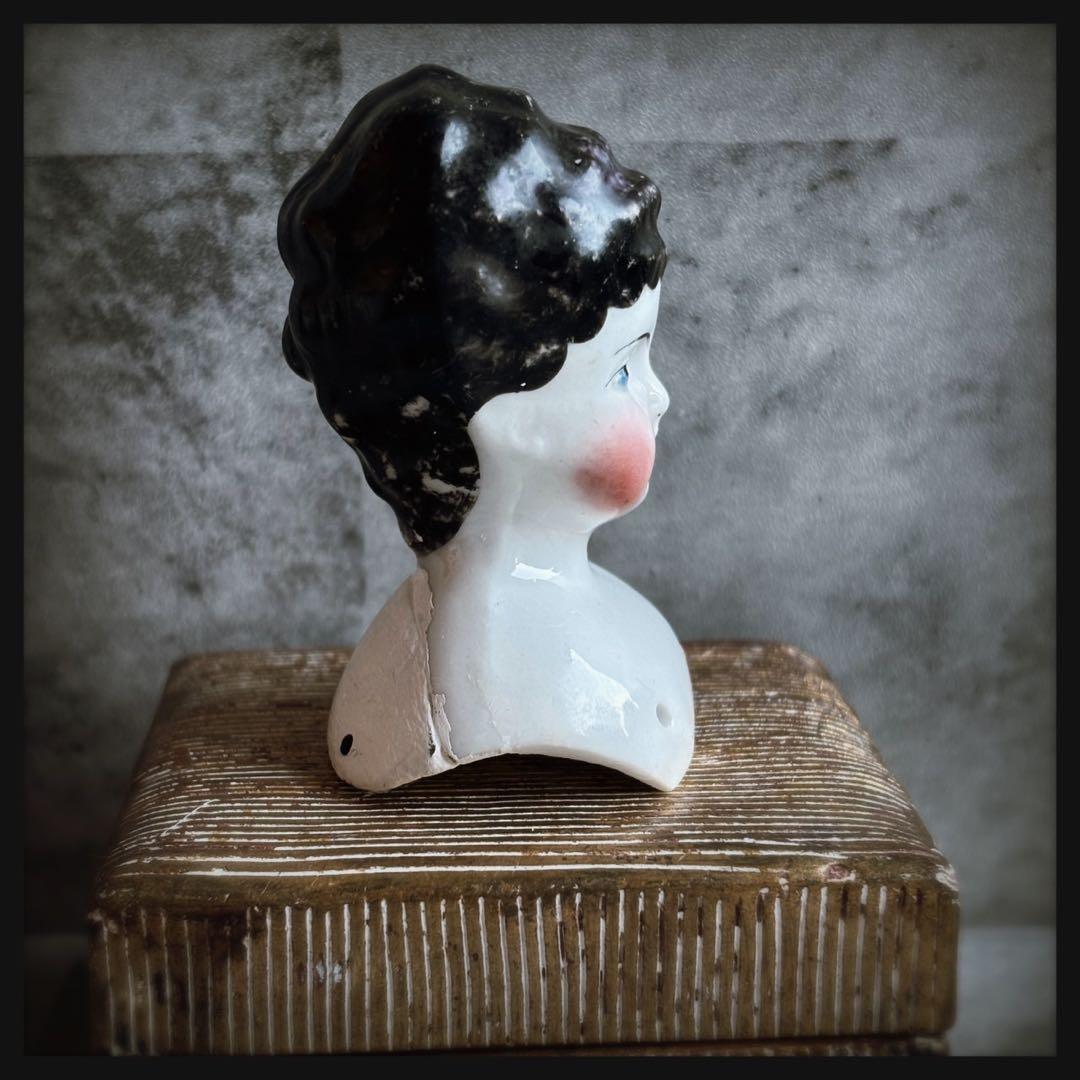 レアアンティーク チャイナヘッドドール　 ヘッドパーツ