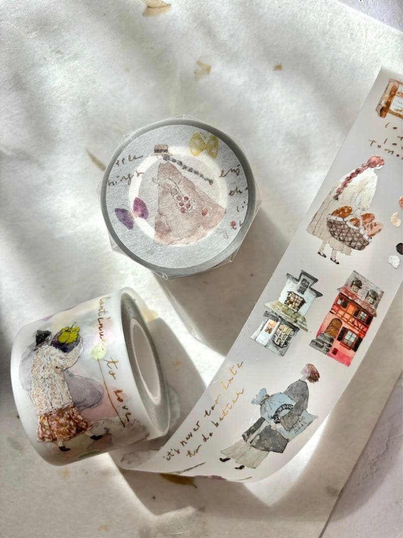 pion《mini girl_01》海外マスキングテープ　マステ 【1961】