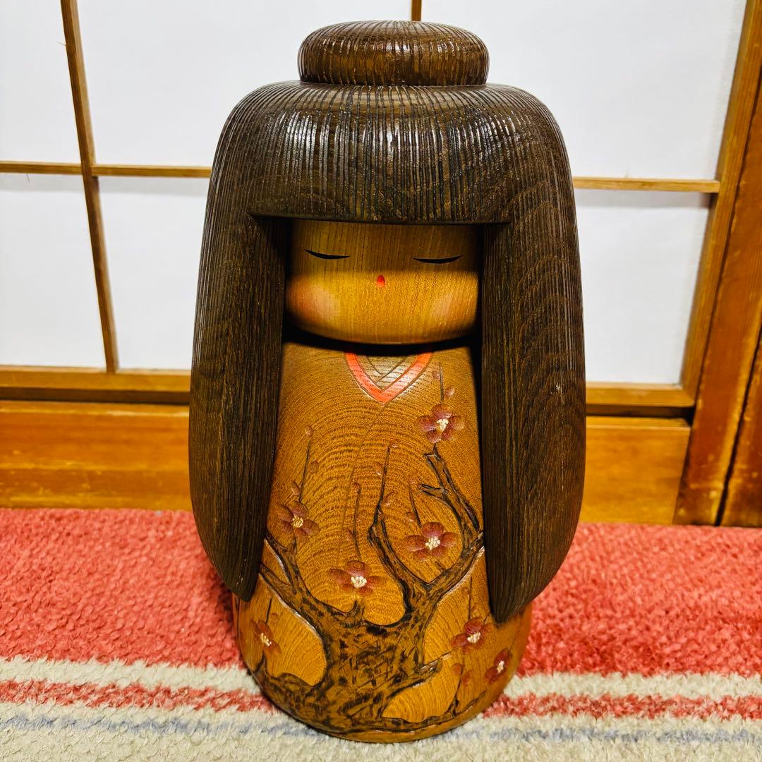 創作こけし 竹田大介 童士 木札付き 木地こけし 民芸 昭和レトロ インテリア