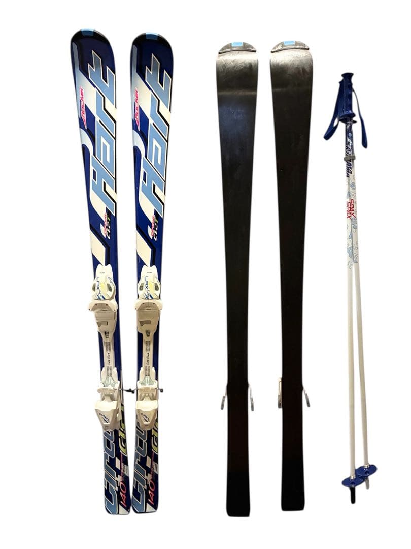 【Hart】ジュニア スキー板 140cm ビンディング ストック付