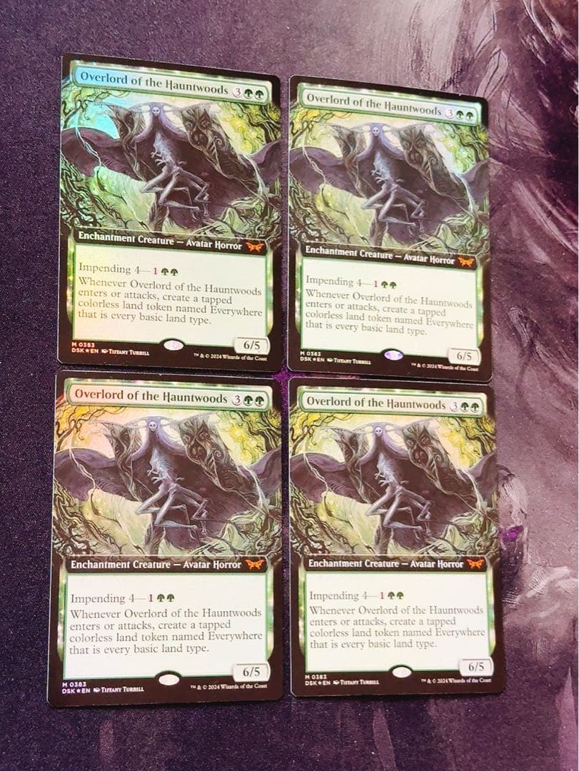 【拡張foil】ホーントウッドの大主人　英語　4枚セット