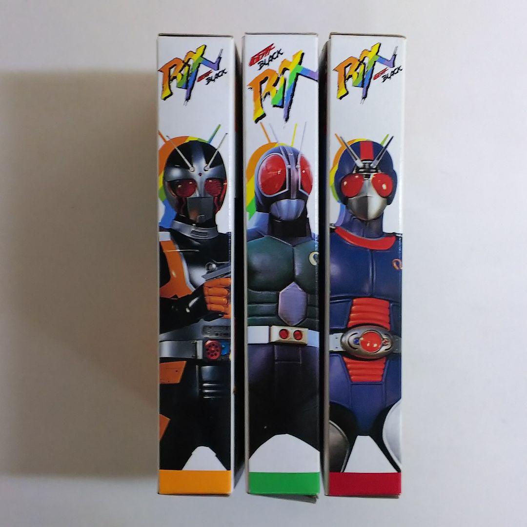 「仮面ライダーＢＬＡＣＫ ＲＸ」ソフビ人形３個セット（新品・１９８８年）
