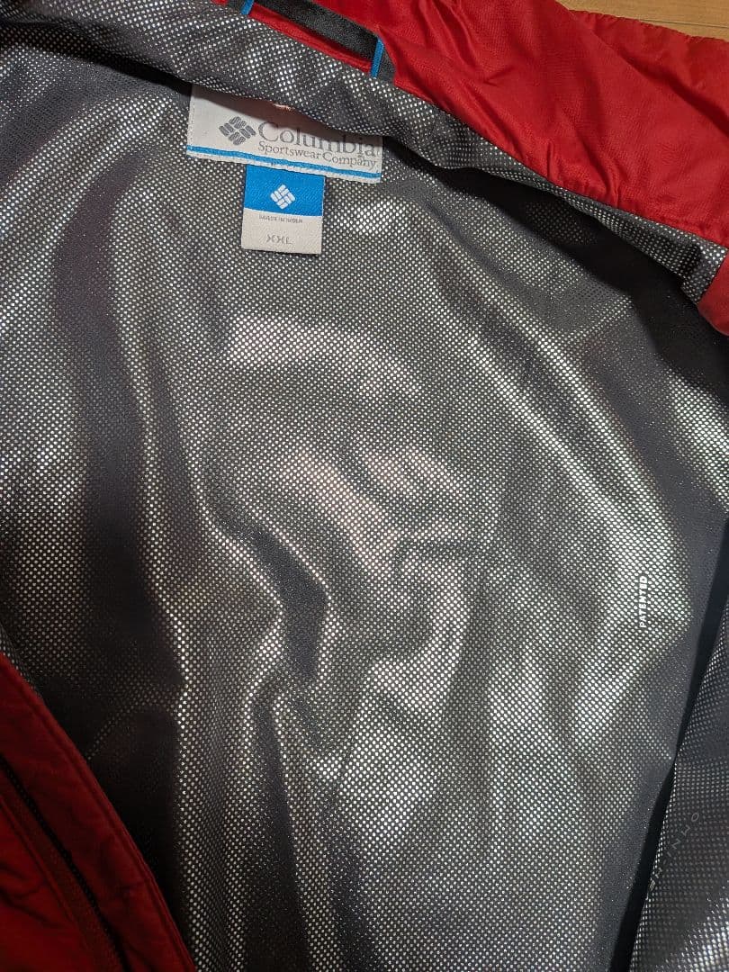 大きいサイズ　コロンビア　ダウンジャケット　赤　　XXL