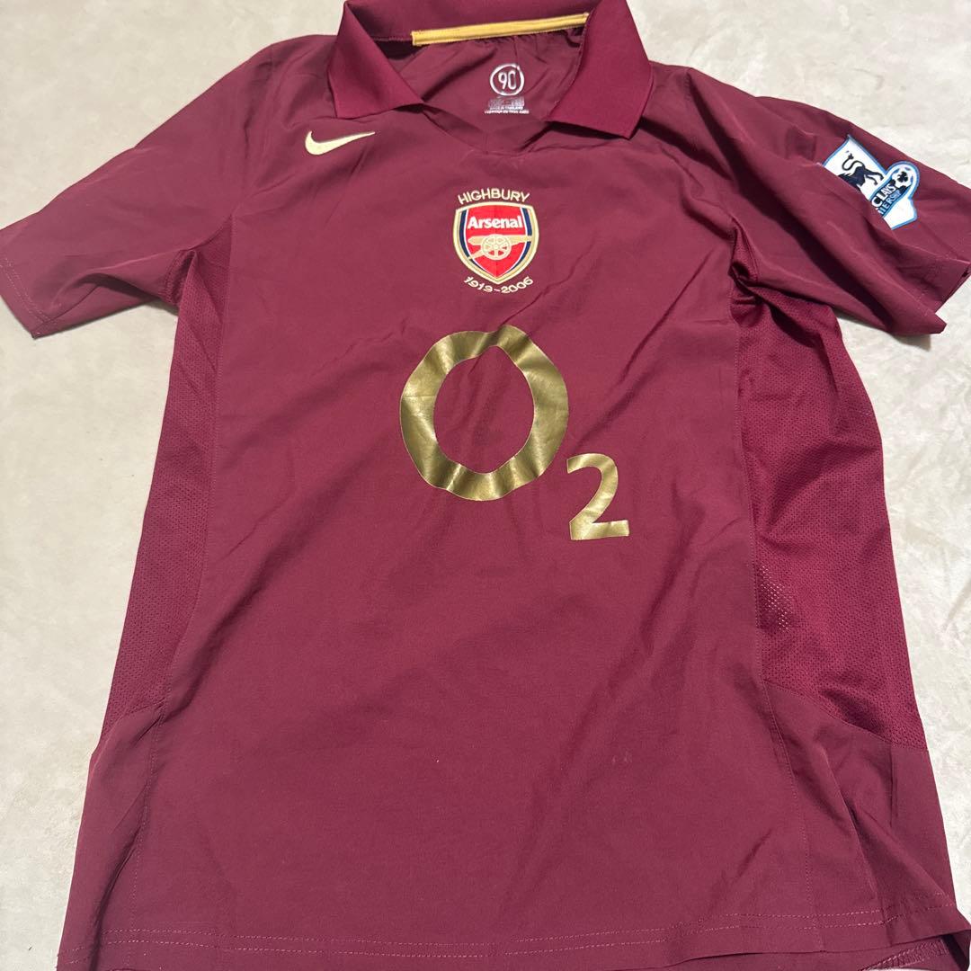 アーセナル Nike ワインレッドシャツ