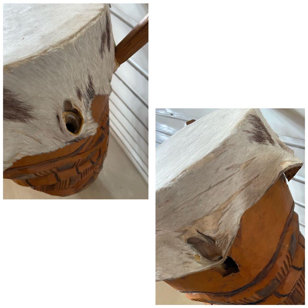 アフリカ　セネガル　大型　太鼓　ドラム　パンロゴ　ガーナ　楽器