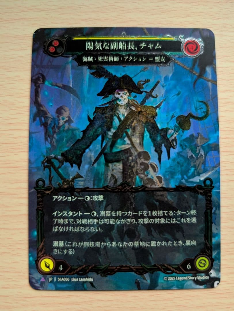 陽気な副船長、チャム CF flesh and blood