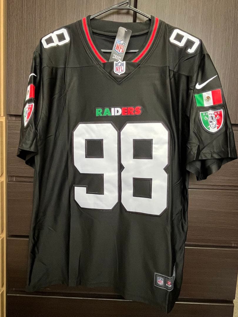 RAIDERS CROSBY 98 ブラックユニフォーム L
