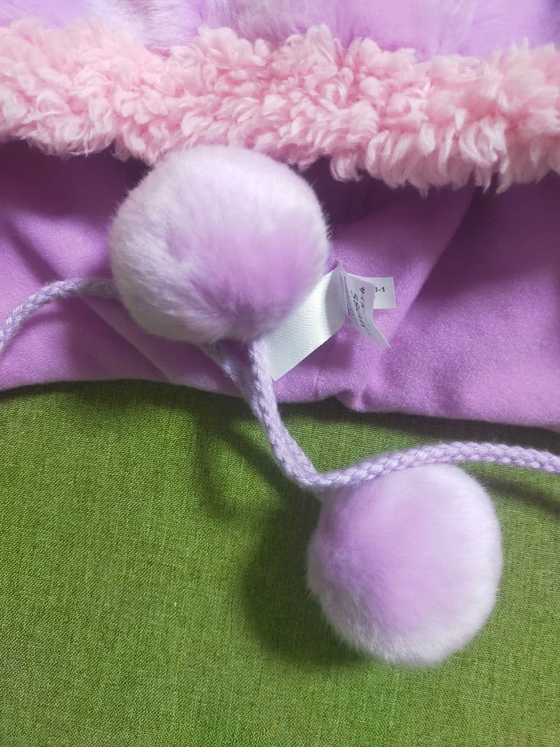 Disney/ディズニー ファンキャップ ミニー 紫 りぼん ビジュー付