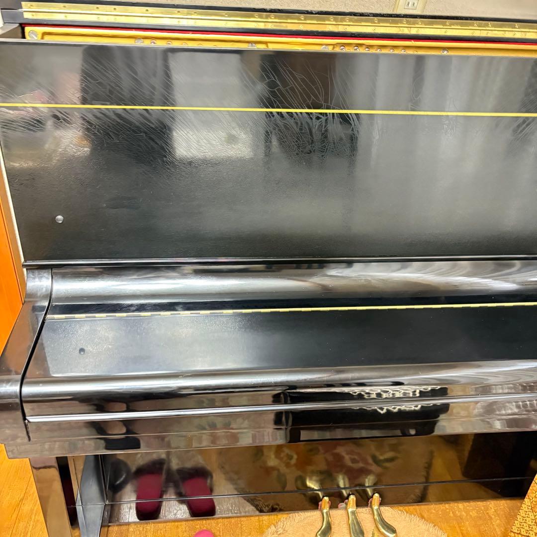 KAWAI カワイ アップライトピアノ KU-1 カバー＆椅子付　高さ調整可能