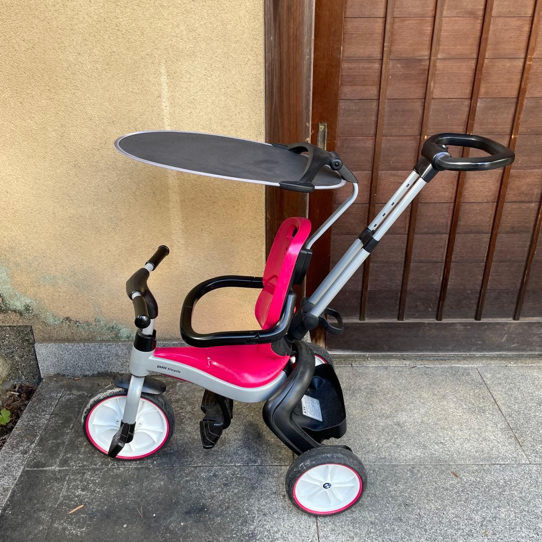  三輪車 ピンク 日よけ付き　正規ライセンス