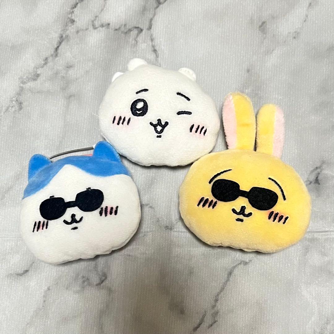 ちいかわ おかおぬいぐるみバッジ ノベルティ 3点セット