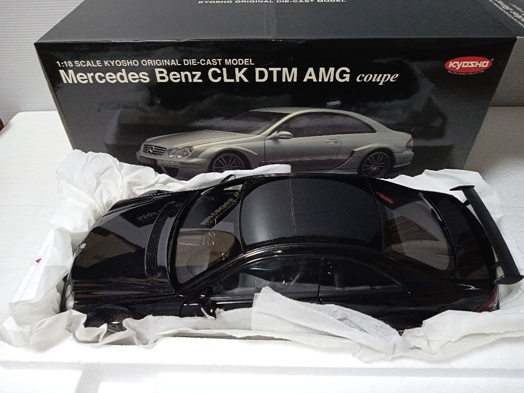 京商 1/18 メルセデスベンツ CLK DTM AMG 黒 クーペ ミニカー