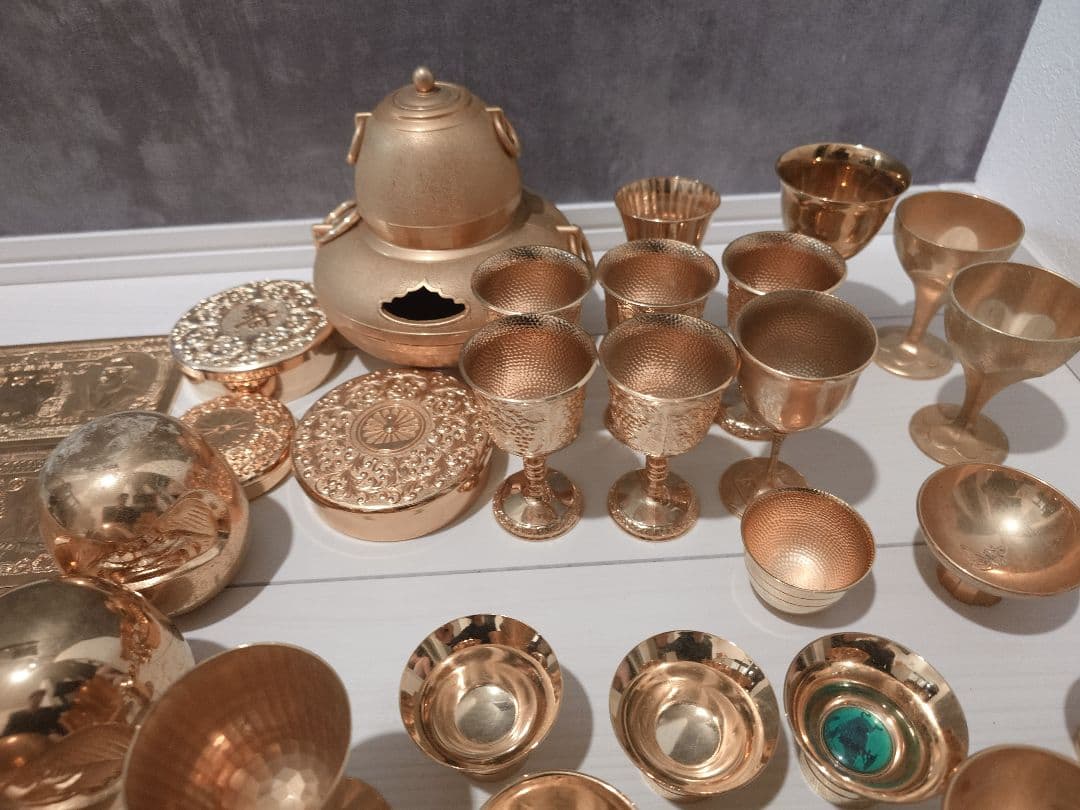 せ*ん様 金杯など 約8.5kg 金メッキ製品大量まとめ 24KGP ゴールドメ