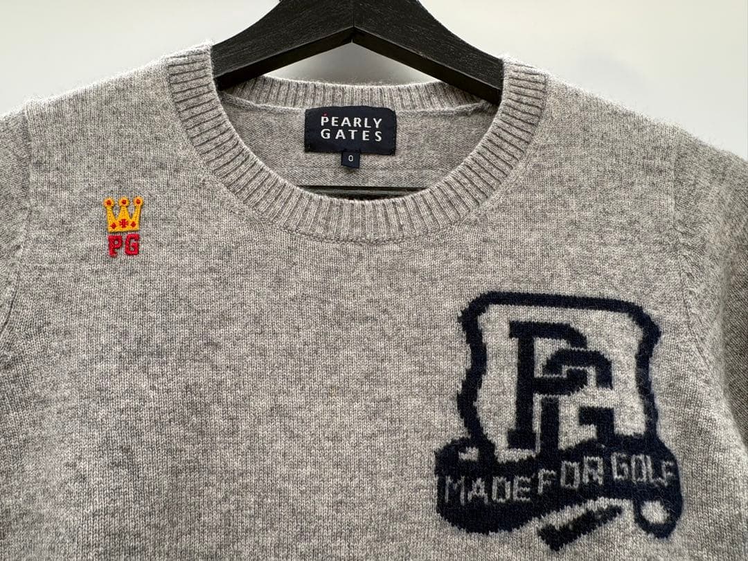 PEARLY GATES パーリーゲイツ クルーネック ニット セーター