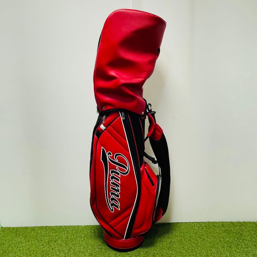 Puma 赤 キャディバッグ ゴルフ プーマ