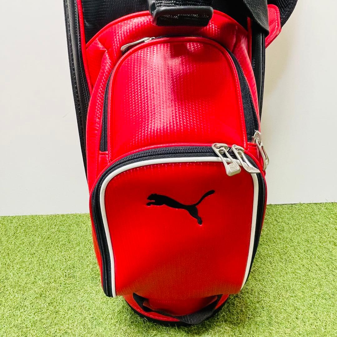 Puma 赤 キャディバッグ ゴルフ プーマ