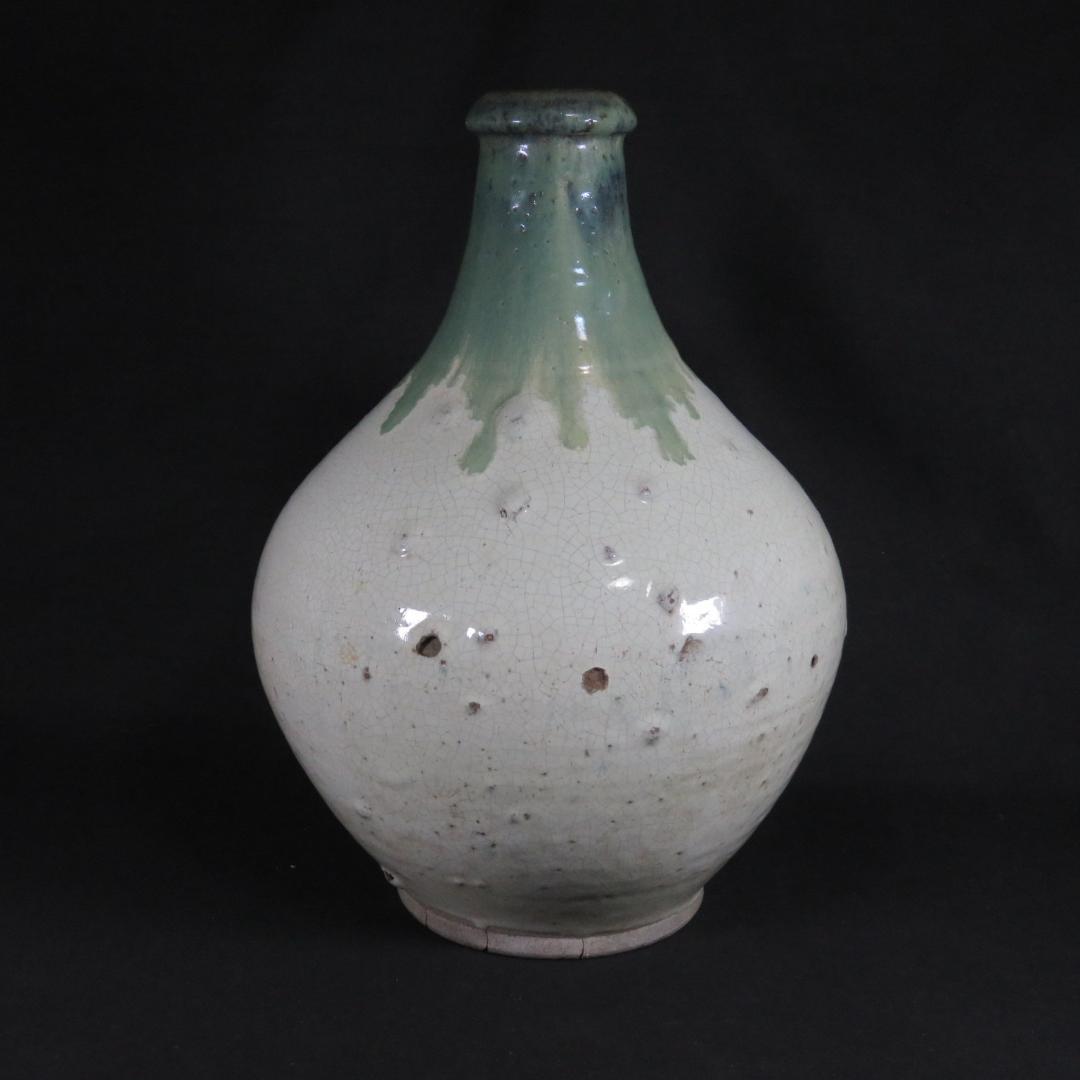 壺 笠間 民藝 高さ37センチ 窯傷 一輪挿し 飾り壺 イポ