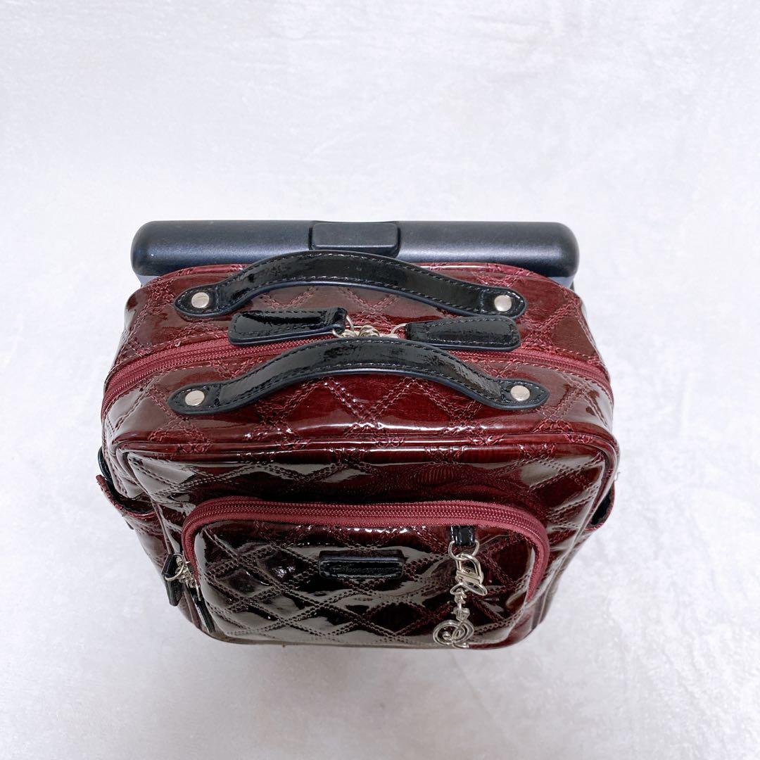 SWANY　エマイロ　エナメル　ショッピングカート　ボルドー　ストッパー付　４輪