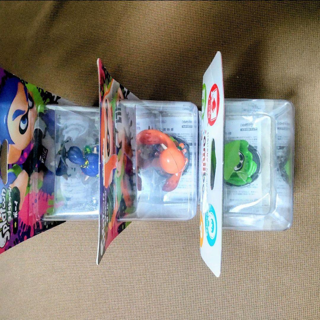 amiibo スプラトゥーン 3点セット 旧パッケージ ボーイ ガール イカ