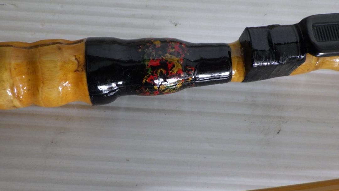 757/美品　和竿　船竿 一点物 収納袋付き　④