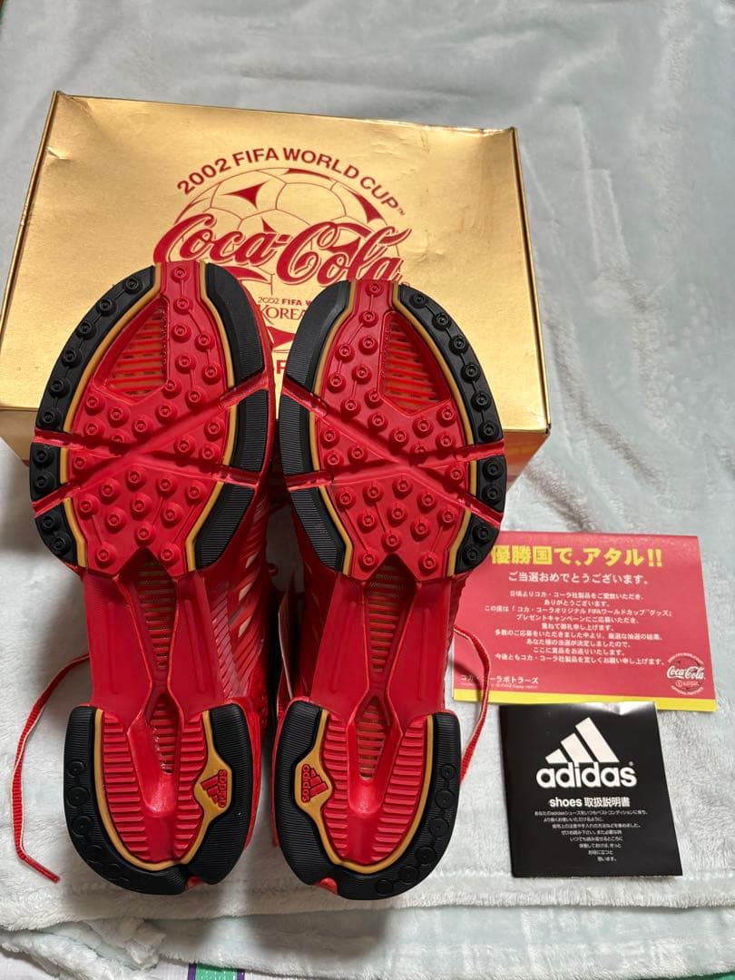 2002日韓W杯 新品 adidas ×Coca Cola スニーカー 26cm
