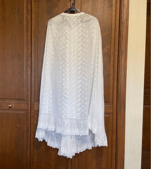 豪華*美しい手刺繍フランスアンティーク*スカート*手刺繍*アンティークレース