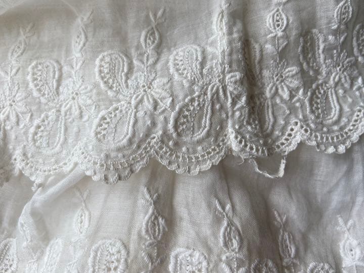 豪華*美しい手刺繍フランスアンティーク*スカート*手刺繍*アンティークレース