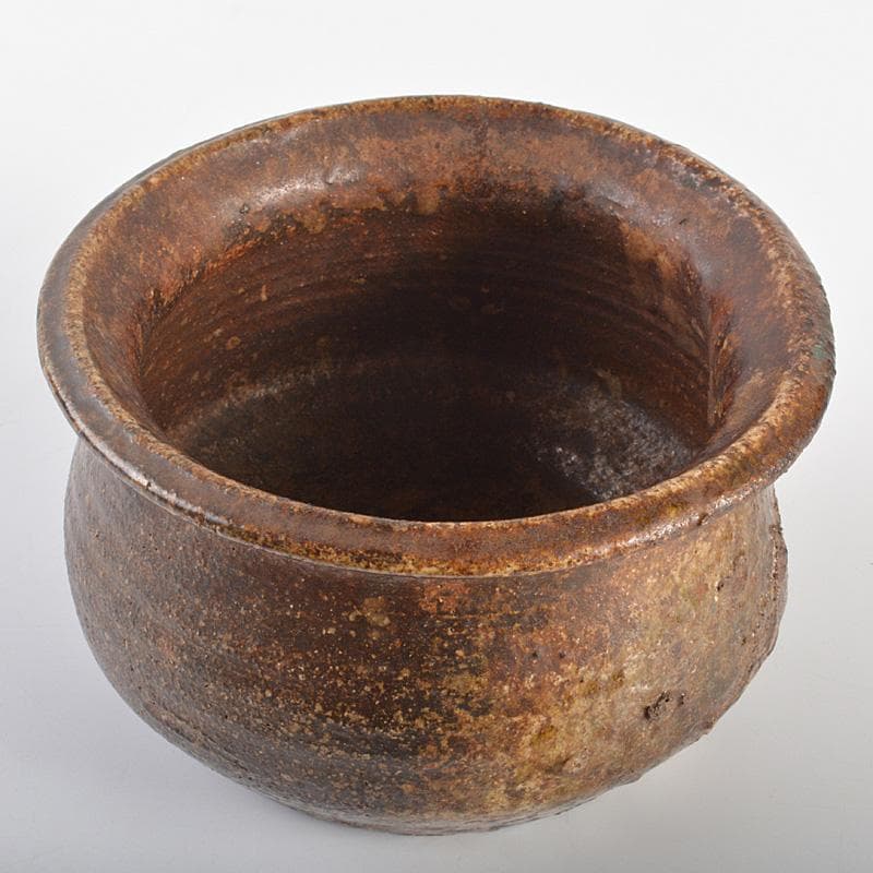 茶道具　伊賀焼　古伊賀　建水　時代箱　M　R7012