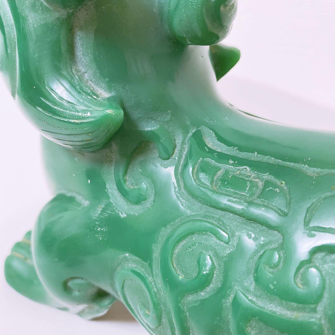 砡製　獅子置物　箱付 4.3kg