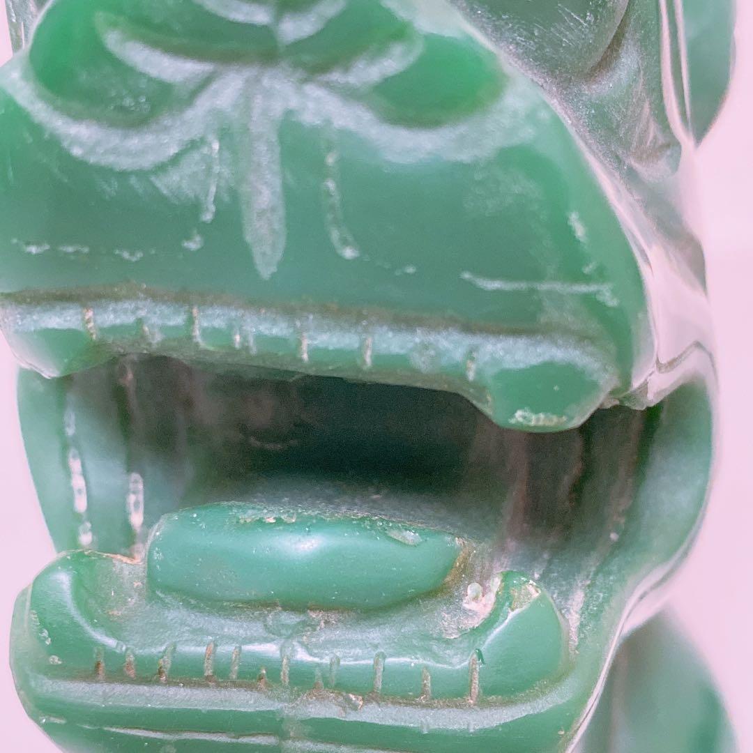 砡製　獅子置物　箱付 4.3kg