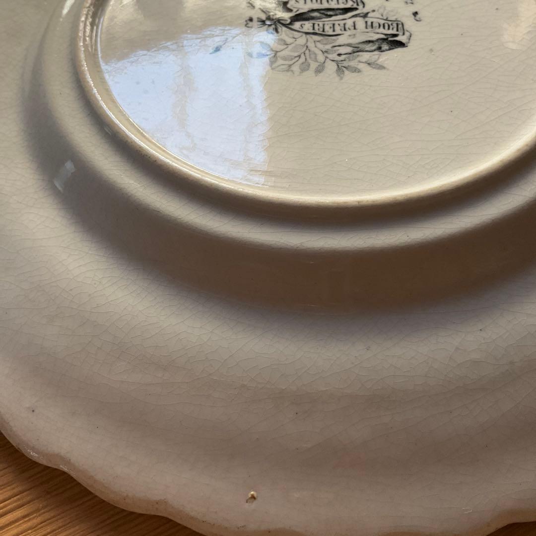 アンティーク プレート ボッホフレール ベルギー 狩の帰来