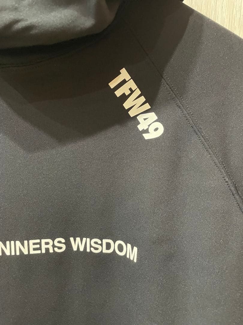 TFW49 LS BRUSHED HOODIE BK×NV サイズM