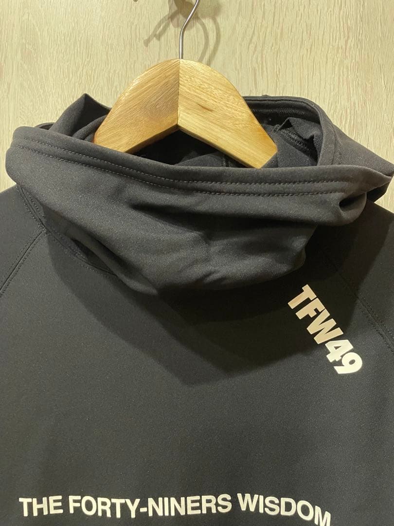 TFW49 LS BRUSHED HOODIE BK×NV サイズM