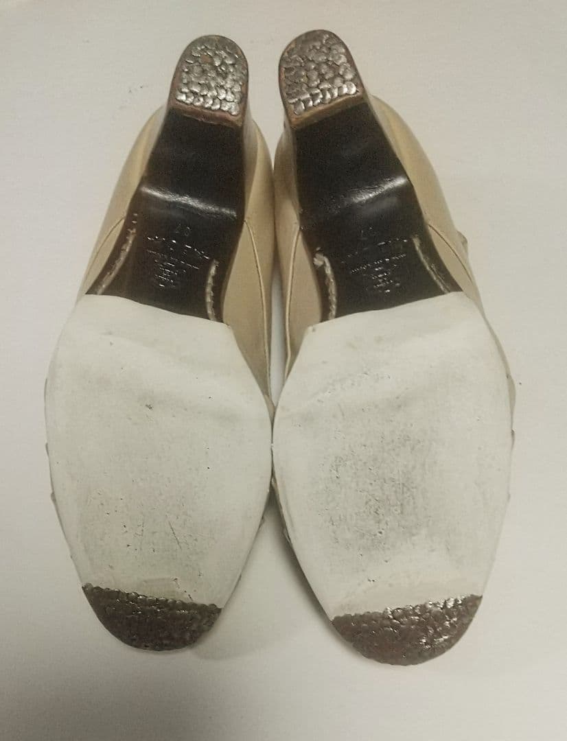 フラメンコシューズ ベージュ 37 ベゴーニャセルベラ