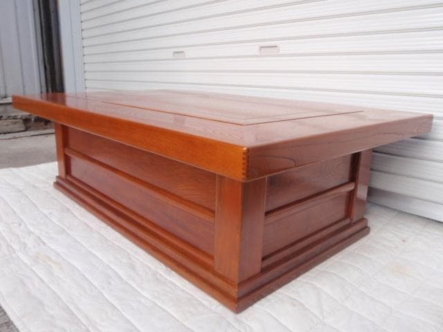 希少！新品♪120巾 欅 ケヤキ 長火鉢 囲炉裏テーブル 座敷机 検/鉄瓶