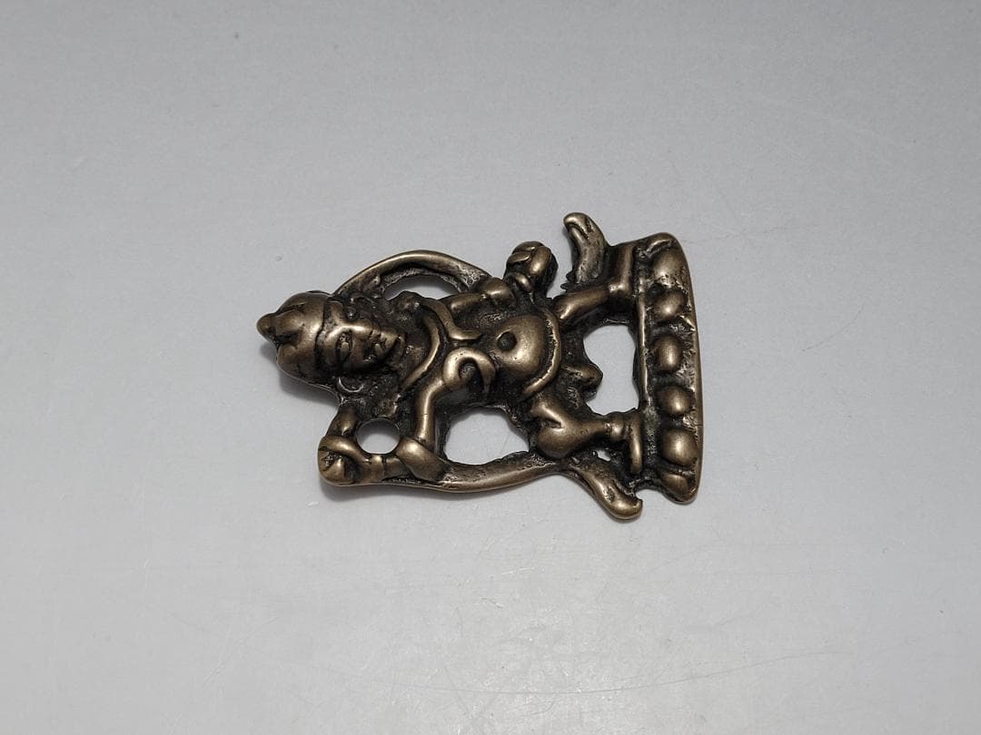 銅製金剛菩薩型天鐵トクチャ護身装身具 ペンダントチベット仏教文物 幅約5.1cm