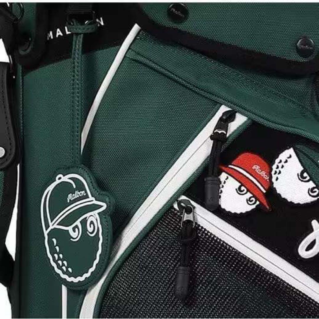 マルボン　malbon ゴルフ　キャディバッグ　スタンドバッグ グリーン