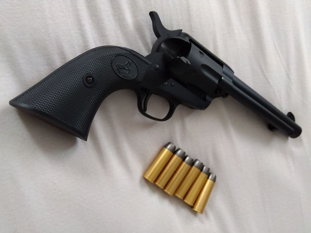 10禁 SAA .45 Artillery ブラックリボルバー美品