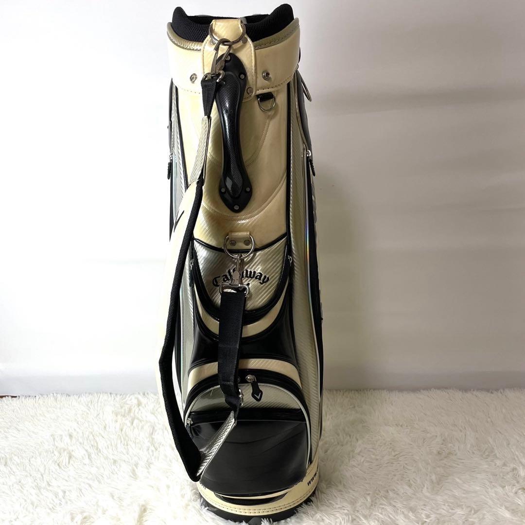 【格安出品】Callaway ゴルフ キャディバッグ アイボリー ビッグロゴ