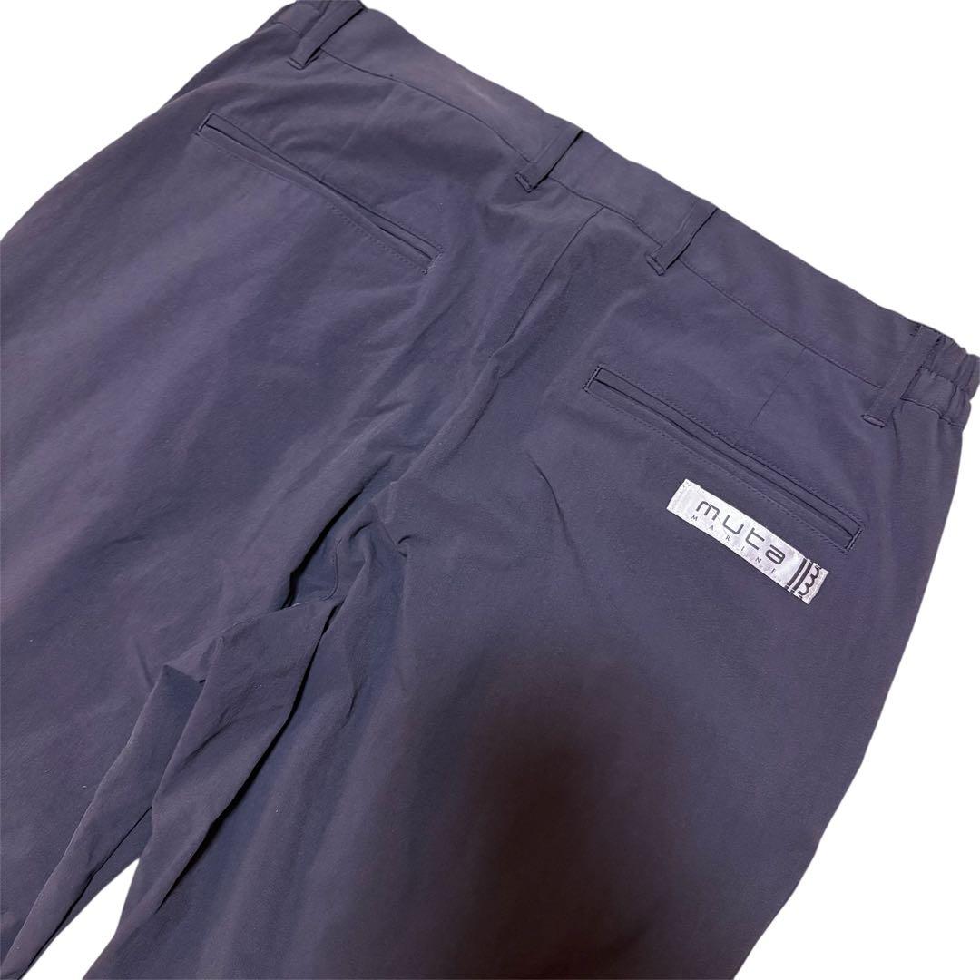 muta MARINE ムータマリン ストレッチナイロン タックワイドパンツ