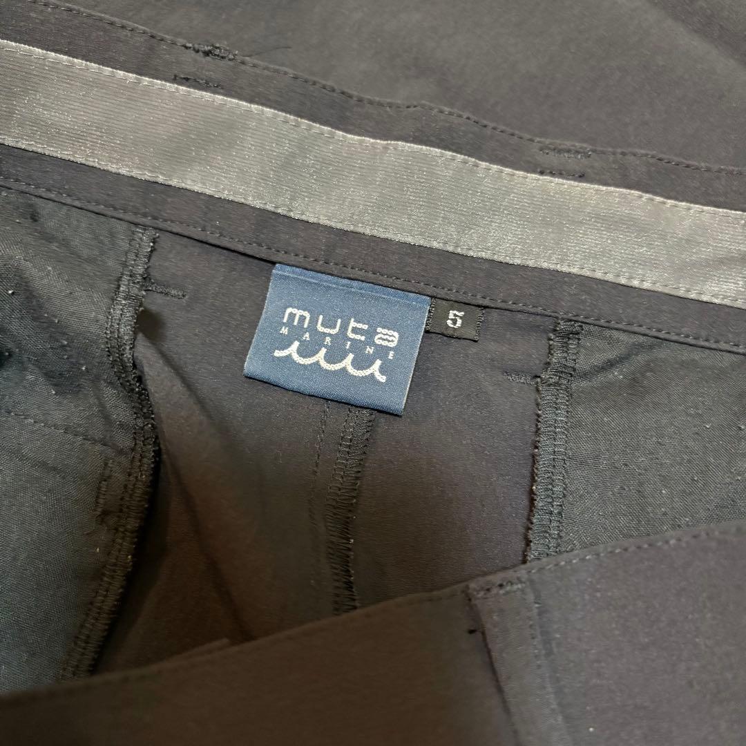 muta MARINE ムータマリン ストレッチナイロン タックワイドパンツ
