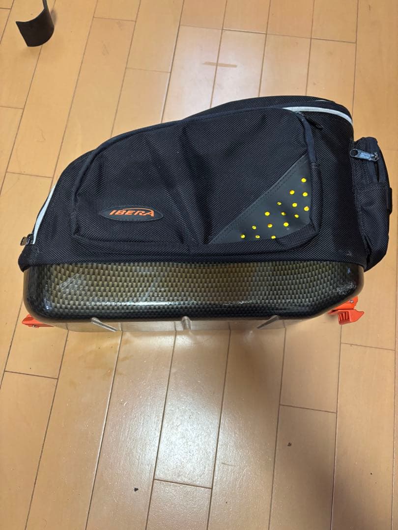 ibera リアキャリア、コミューターバックセット　自転車用　通勤通学