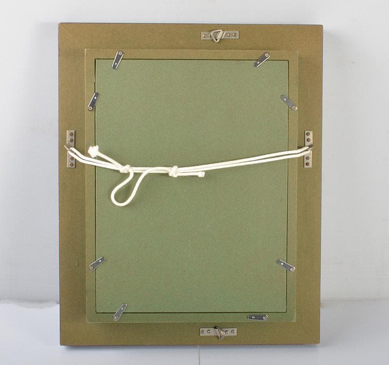 黒田悦子作　油彩SM号　『椿』　額装　箱付　V R4433C