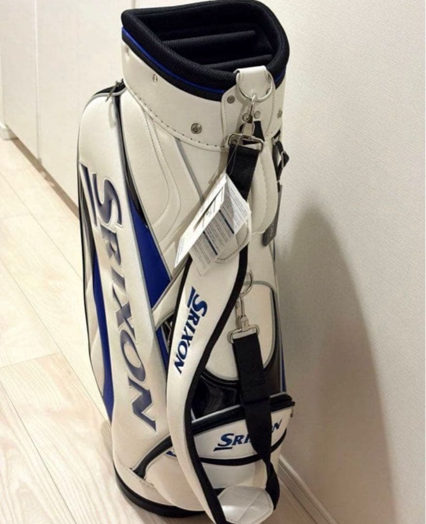 Srixon キャディバッグ ホワイト/ブルー 9型　新品 未使用