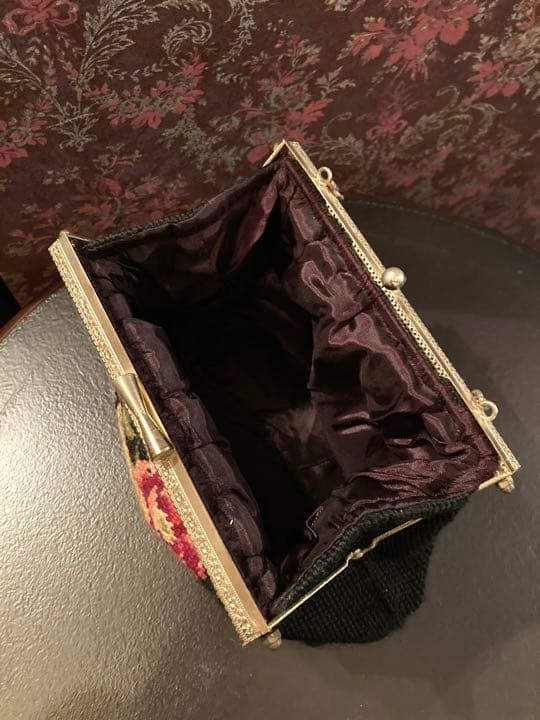 アンティーク　ゴブラン織りバッグ