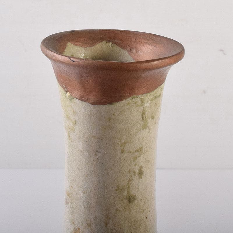 朝鮮美術　李朝　高麗白磁　染付花文　鶴首瓶　V　R8025C