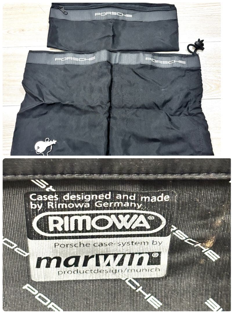 【廃盤希少品】RIMOWA × PORSCHE アルミスーツケース　鍵、ポーチ付
