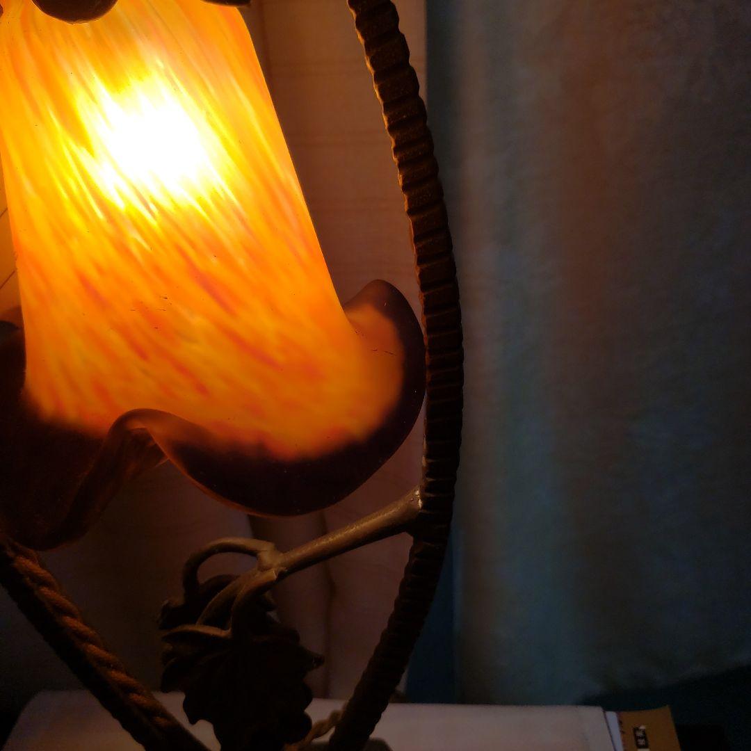 蔵出し大特価上質ARTNOBELアールヌーボー風ランプ40×17cm　2,6kg