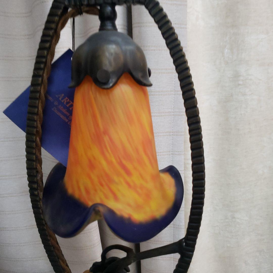 蔵出し大特価上質ARTNOBELアールヌーボー風ランプ40×17cm　2,6kg